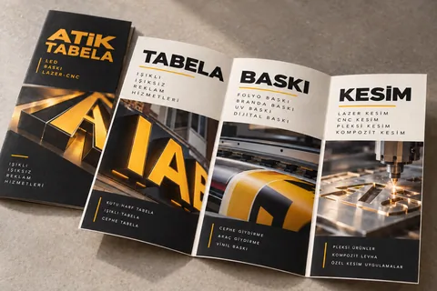 Atik · Katlamalı tanıtım broşürü
